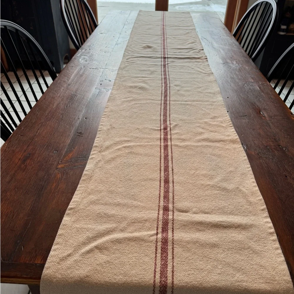 Pottery Barn  Rusric Stripe Table Runner - Picture 2 of 9